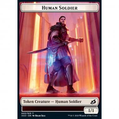 Human Soldier Token (White 1/1) (V.3) - Human Soldier Token (White 1/1) (V.3) - [XIKO] [NM]