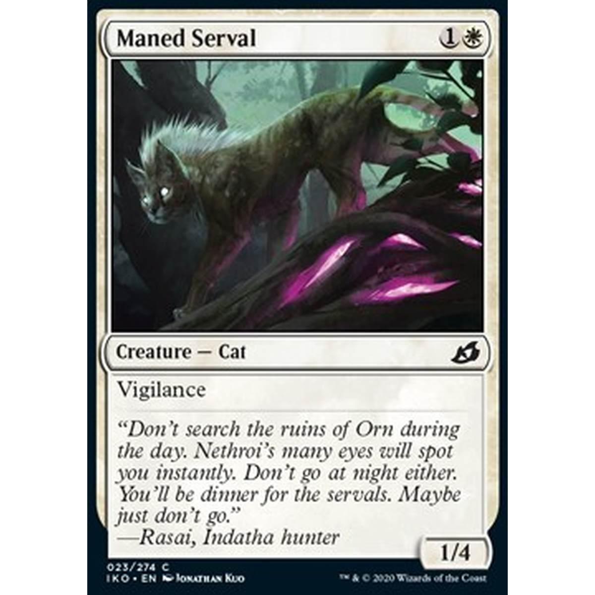 Maned Serval - Servalo dalla Criniera - [IKO] [NM] [Foil]