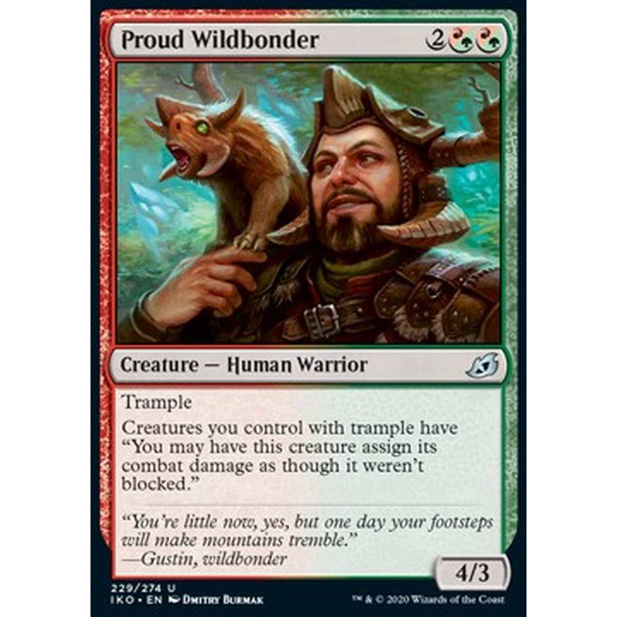 Proud Wildbonder - Vincolaferocia Fiero - [IKO] [NM]