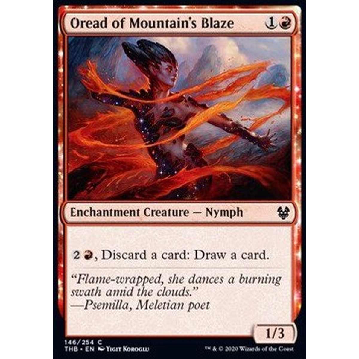 Oread of Mountain's Blaze - Oreade delle Fiamme Montane - [THB] [NM] [Foil]