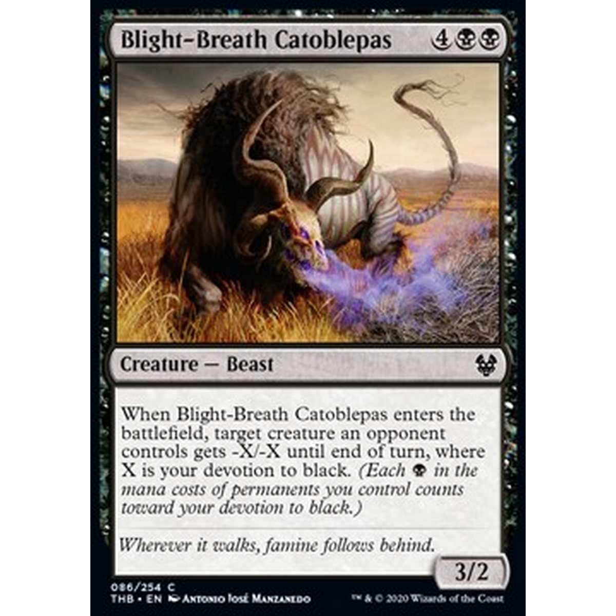 Blight-Breath Catoblepas - Catoblepa dal Soffio Avvizzente - [THB] [NM] [Foil]