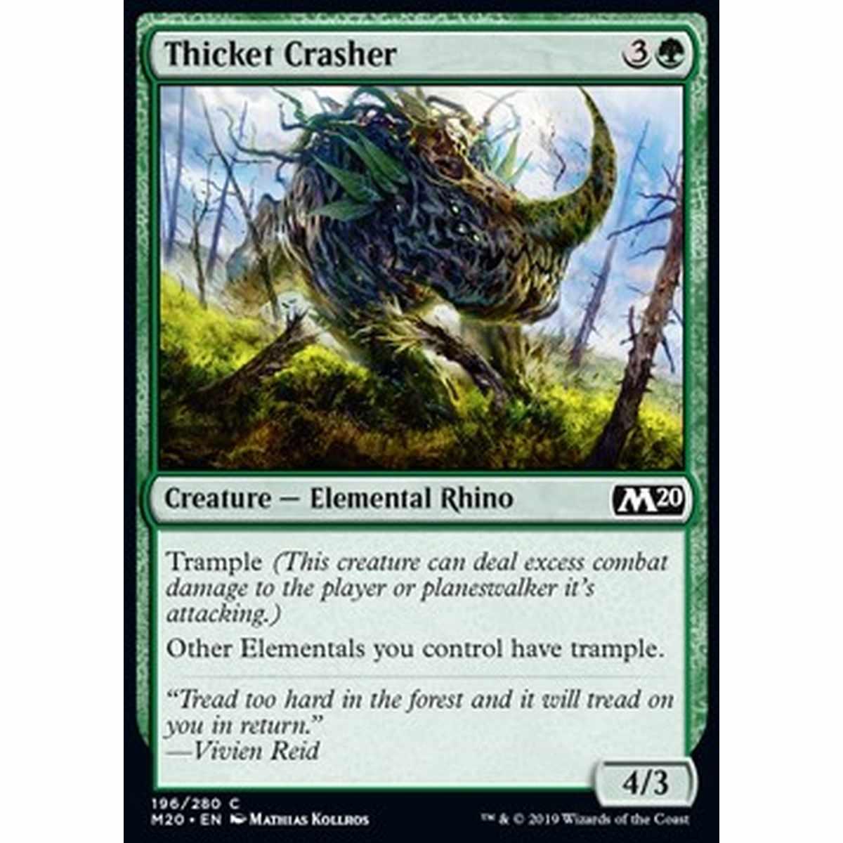 Thicket Crasher - Distruttore dei Boschi - [M20] [NM] [Foil]