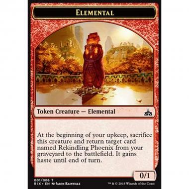 Elemental Token (Red 0/1) - Elemental Token (Red 0/1) - [RIX] [NM]