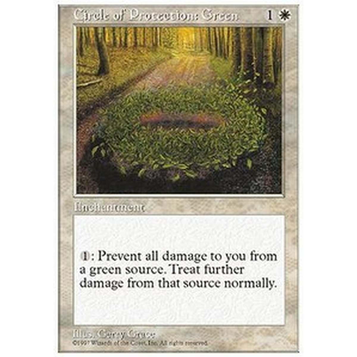 Circle of Protection: Green - Circolo di Protezione: Verde - [5ED] [EX]