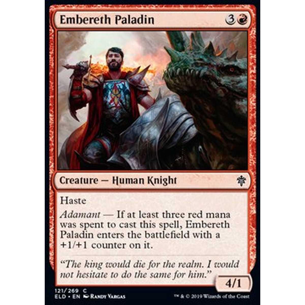Embereth Paladin - Paladino di Bracerocca - [ELD] [NM] [Foil]