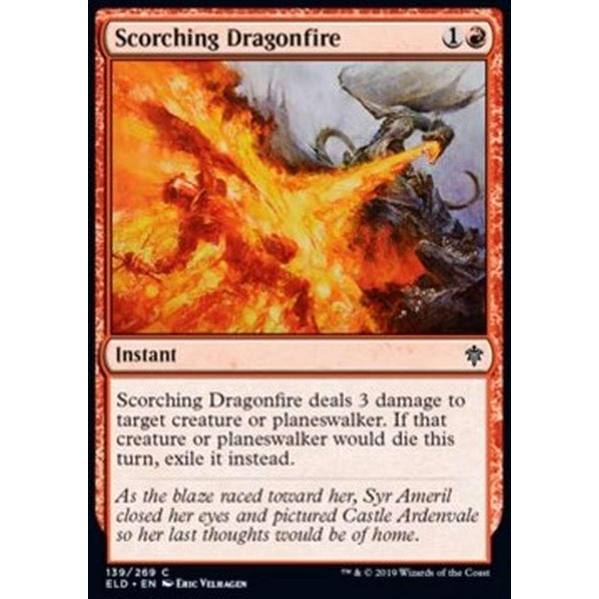 Scorching Dragonfire - Fuoco Draconico Ustionante - [ELD] [NM] [Foil]