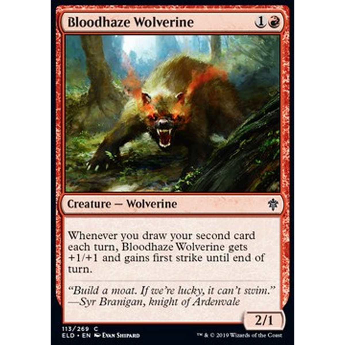 Bloodhaze Wolverine - Ghiottone della Bruma Sanguinaria - [ELD] [NM] [Foil]