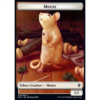 Mouse Token (White 1/1) - Mouse Token (White 1/1) - [XELD] [NM]