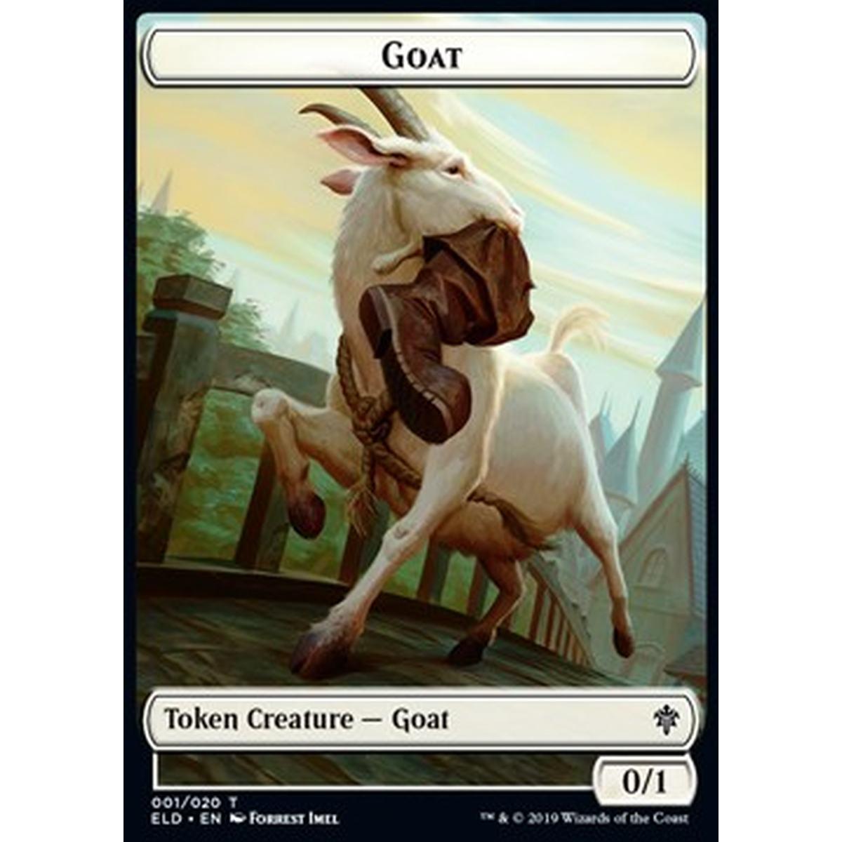 Goat Token (White 0/1) - Goat Token (White 0/1) - [XELD] [NM]