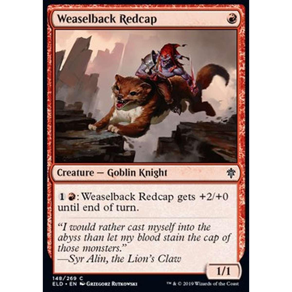 Weaselback Redcap - Berretto Rosso Cavalcadonnole - [ELD] [NM] [Foil]
