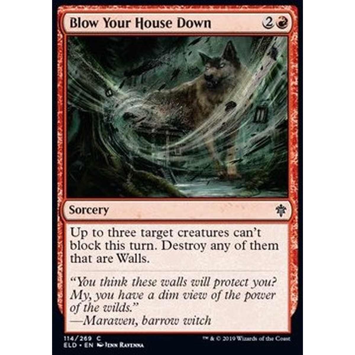 Blow Your House Down - Soffiare Via la Casa - [ELD] [NM] [Foil]