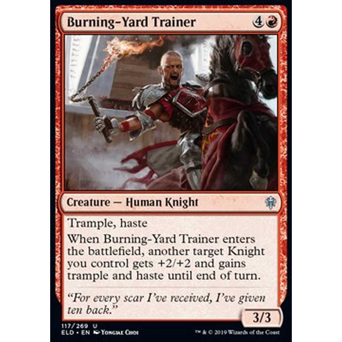 Burning-Yard Trainer - Addestratore del Campo Rovente - [ELD] [NM]