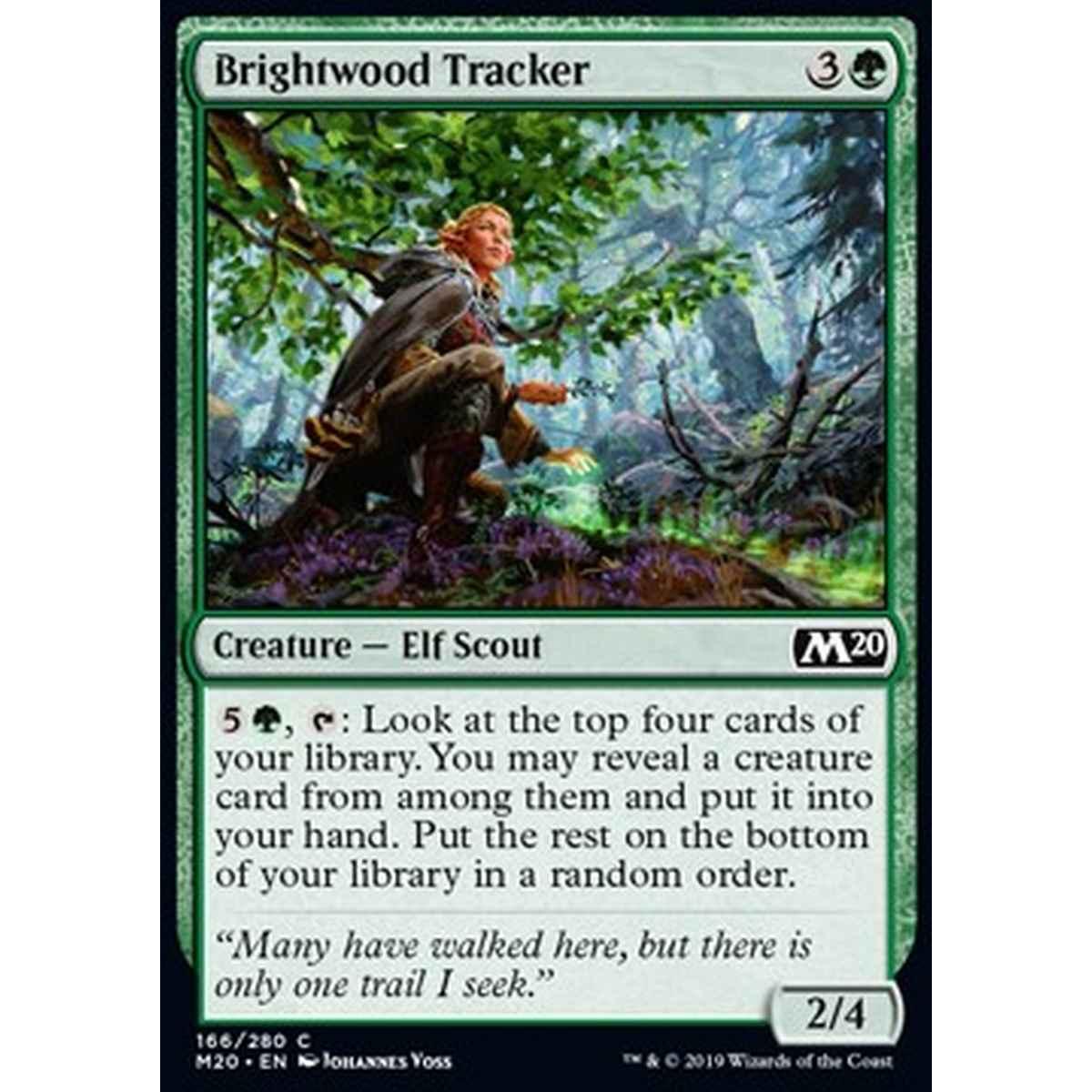Brightwood Tracker - Battipista di Bosco Luminoso - [M20] [NM] [Foil]