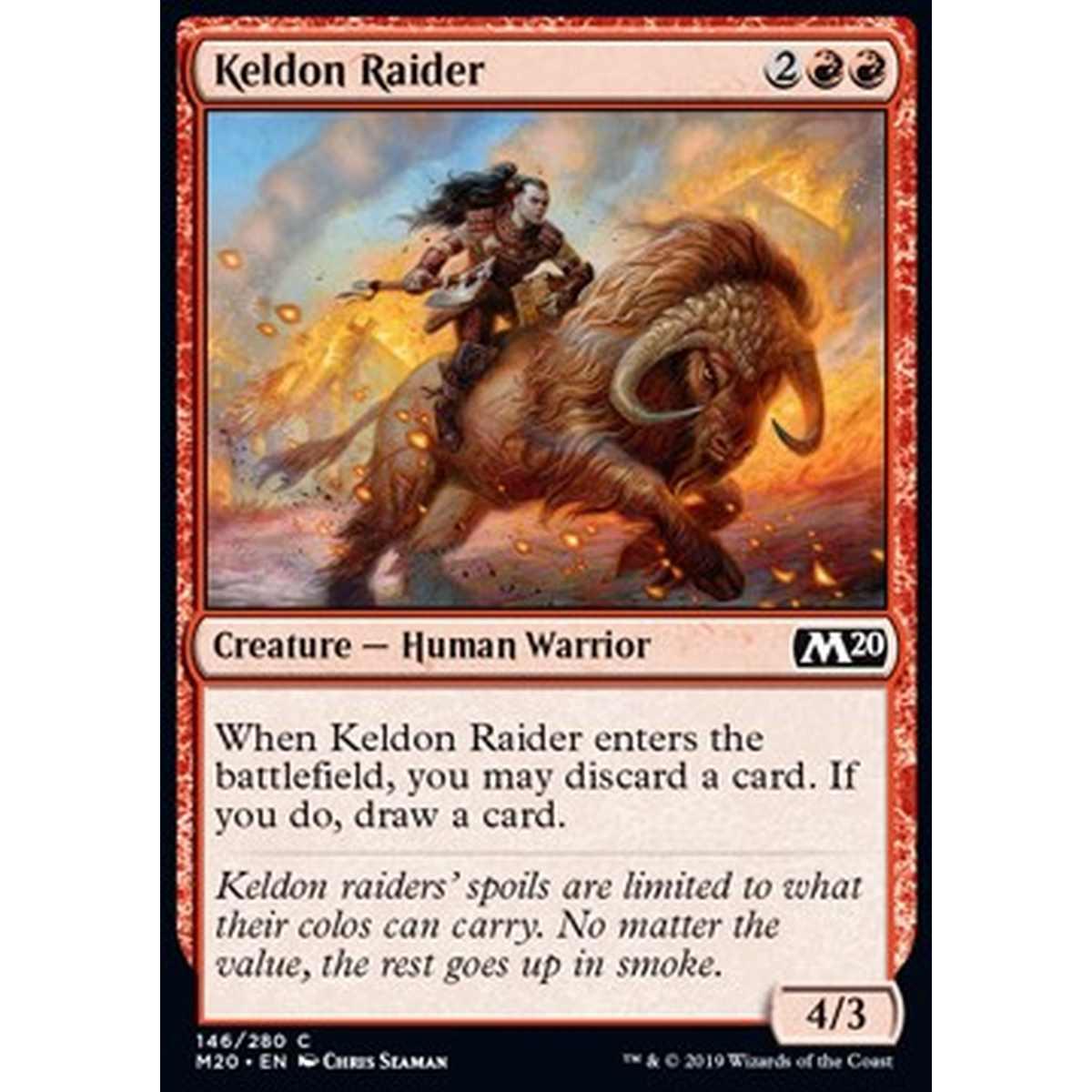 Keldon Raider - Assaltatrice di Keld - [M20] [NM] [Foil]