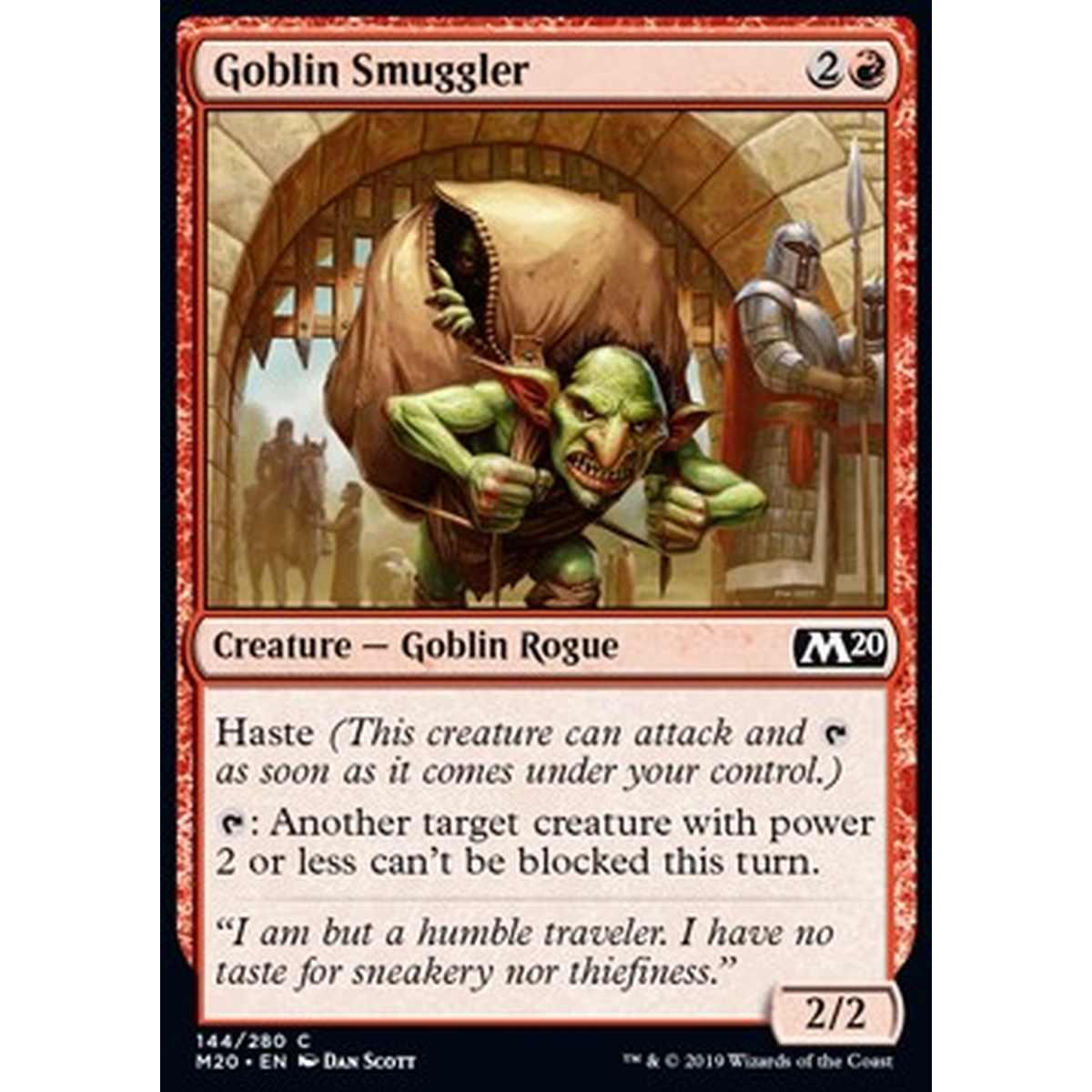 Goblin Smuggler - Goblin Contrabbandiere - [M20] [NM] [Foil]