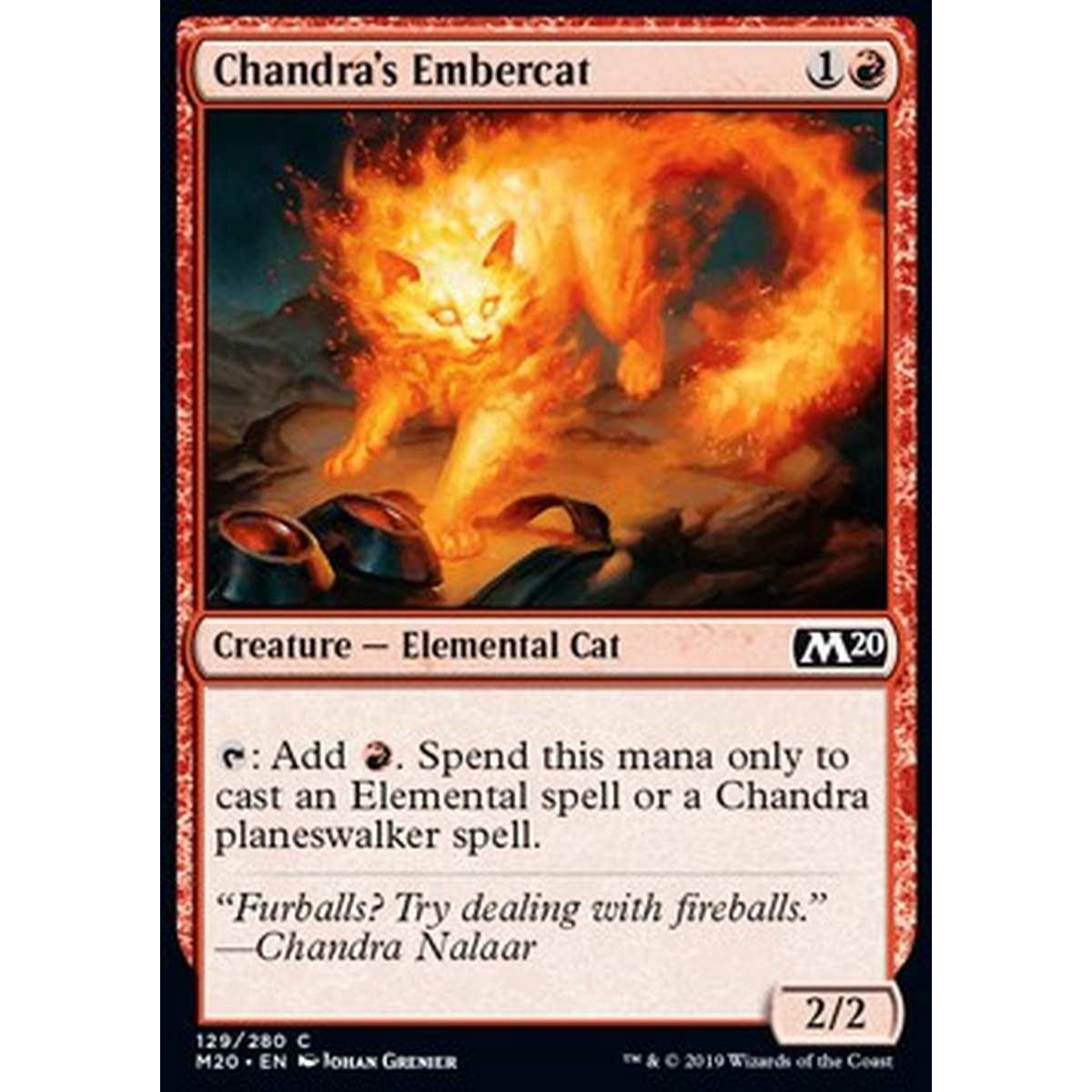 Chandra's Embercat - Bracifelino di Chandra - [M20] [NM] [Foil]