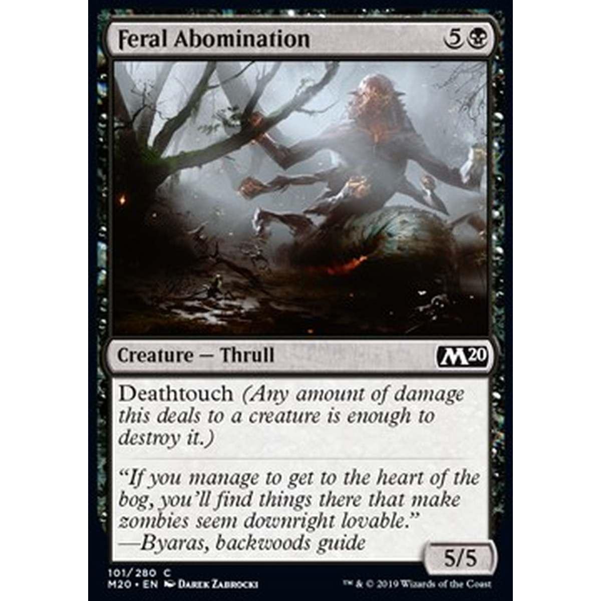 Feral Abomination - Abominio Feroce - [M20] [NM] [Foil]