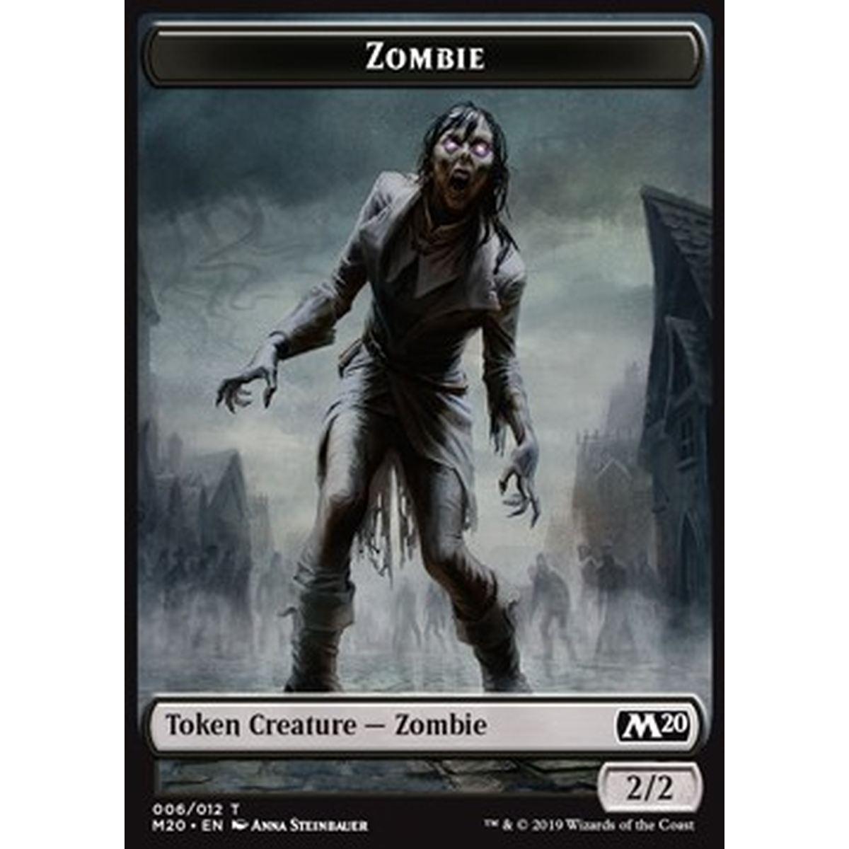 Zombie Token (Black 2/2) - Zombie Token (Black 2/2) - [M20] [NM]