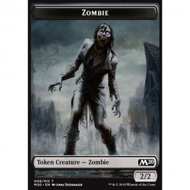 Zombie Token (Black 2/2) - Zombie Token (Black 2/2) - [M20] [NM]