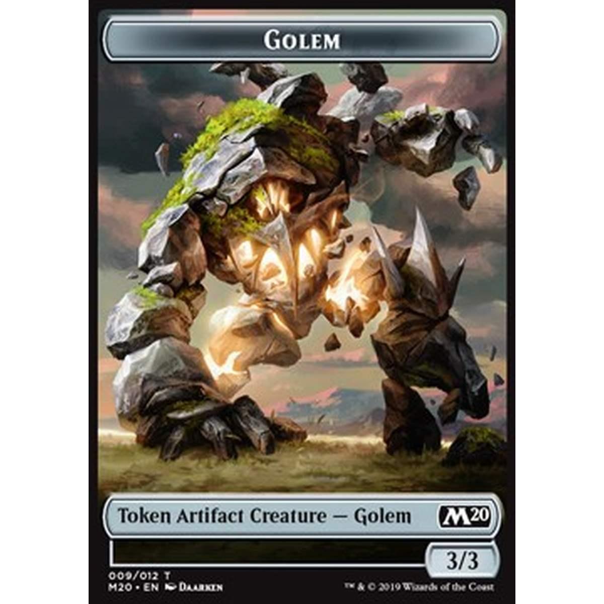 Golem Token (Artifact 3/3) - Golem Token (Artifact 3/3) - [M20] [NM]