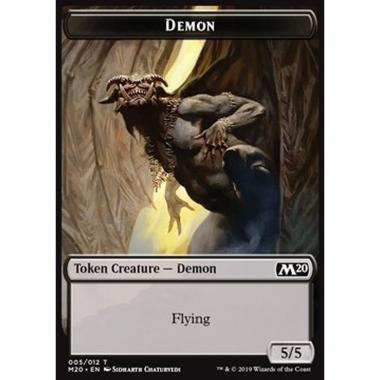 Demon Token (Black 5/5) - Demon Token (Black 5/5) - [M20] [NM]