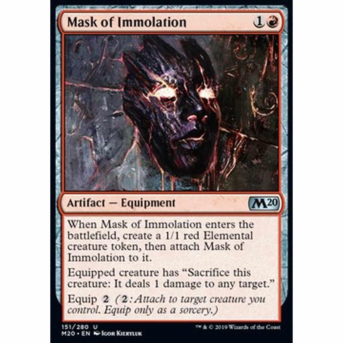 Mask of Immolation - Maschera dell'Immolazione - [M20] [NM]