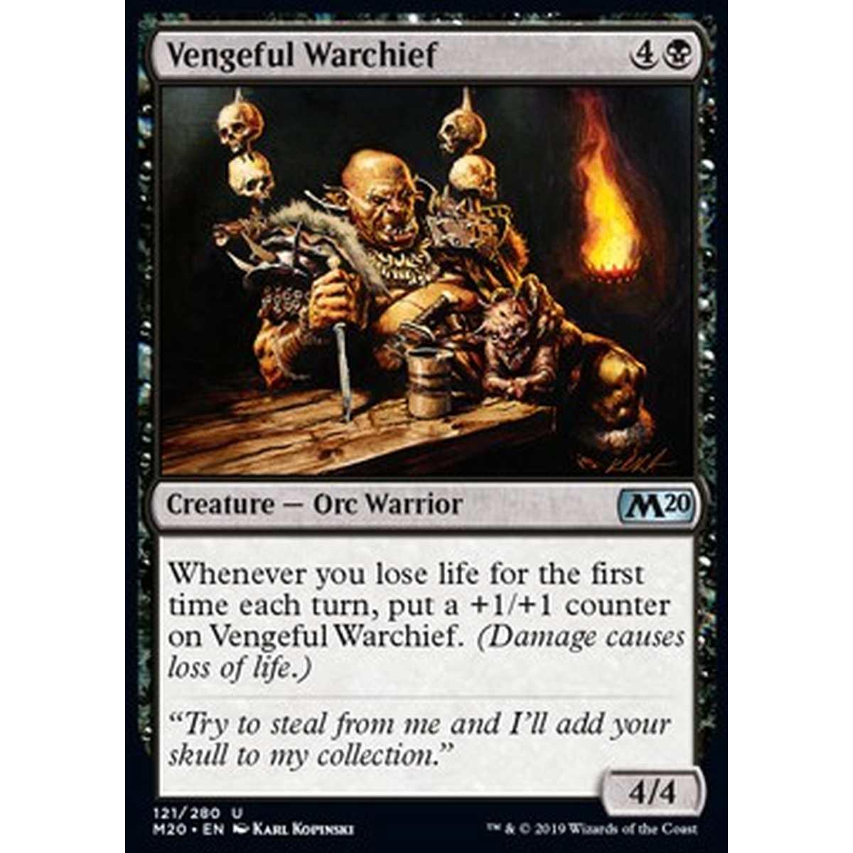 Vengeful Warchief - Condottiero Vendicativo - [M20] [NM]