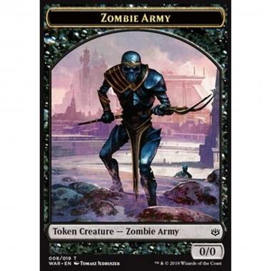 Zombie Army Token (Black 0/0) (V.1) - Zombie Army Token (Black 0/0) (V.1) - [WAR] [NM]