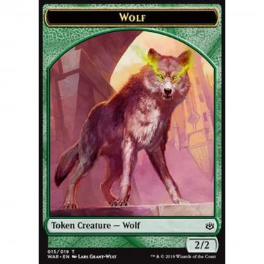 Wolf Token (Green 2/2) - Wolf Token (Green 2/2) - [WAR] [NM]