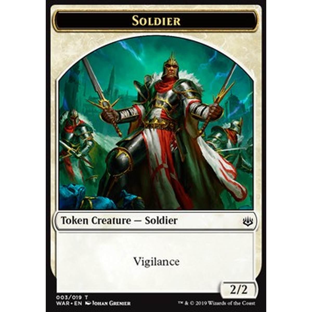 Soldier Token (White 2/2) - Soldier Token (White 2/2) - [WAR] [NM]
