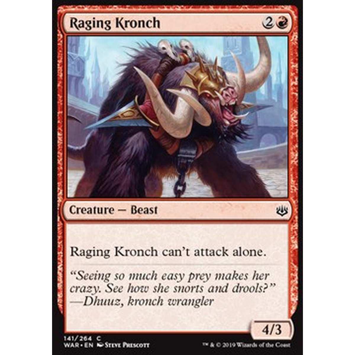Raging Kronch - Kronch Furiosa - [WAR] [NM] [Foil]