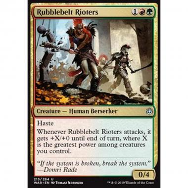 Rubblebelt Rioters - Rivoltosi della Zona di Macerie - [WAR] [NM]