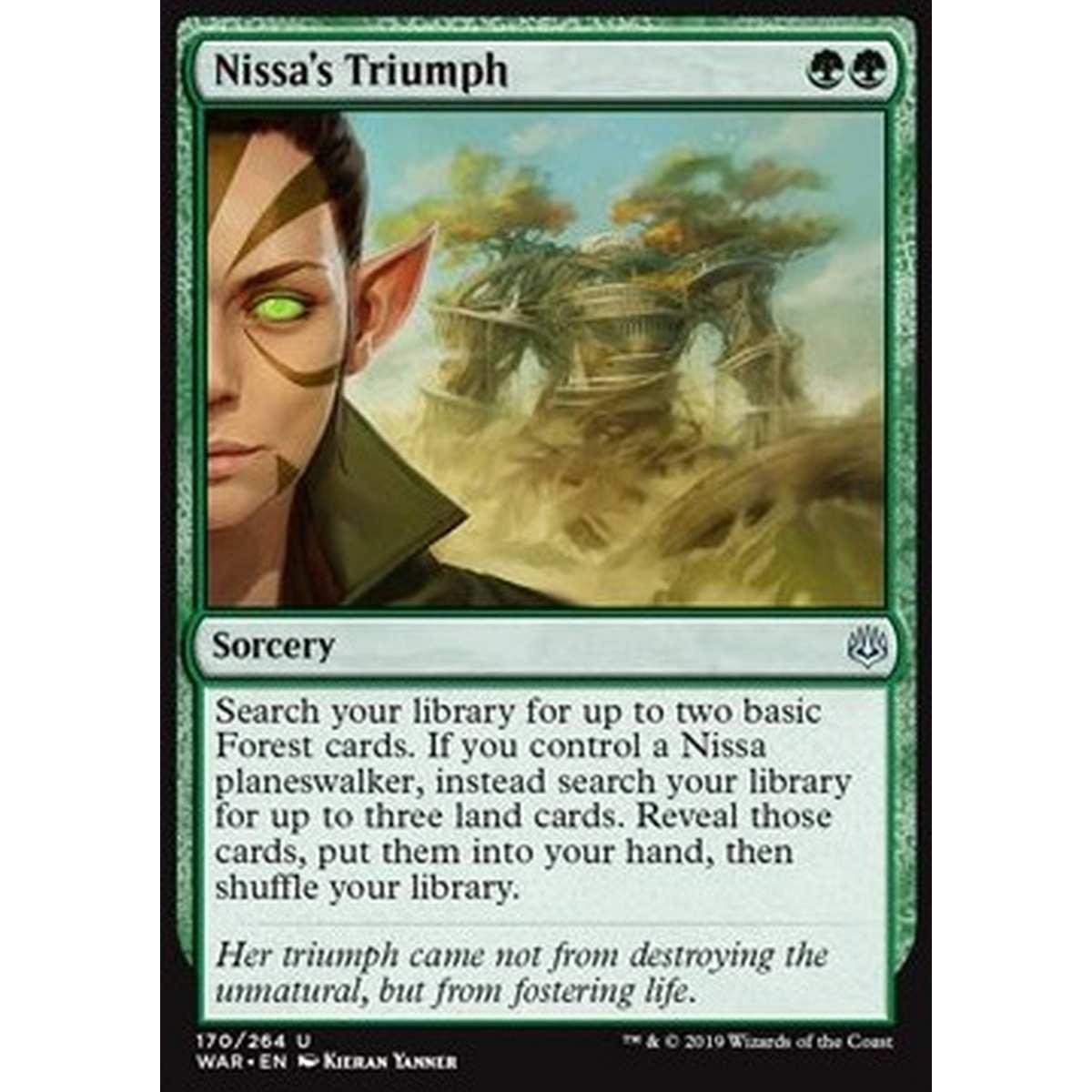 Nissa's Triumph - Trionfo di Nissa - [WAR] [NM]