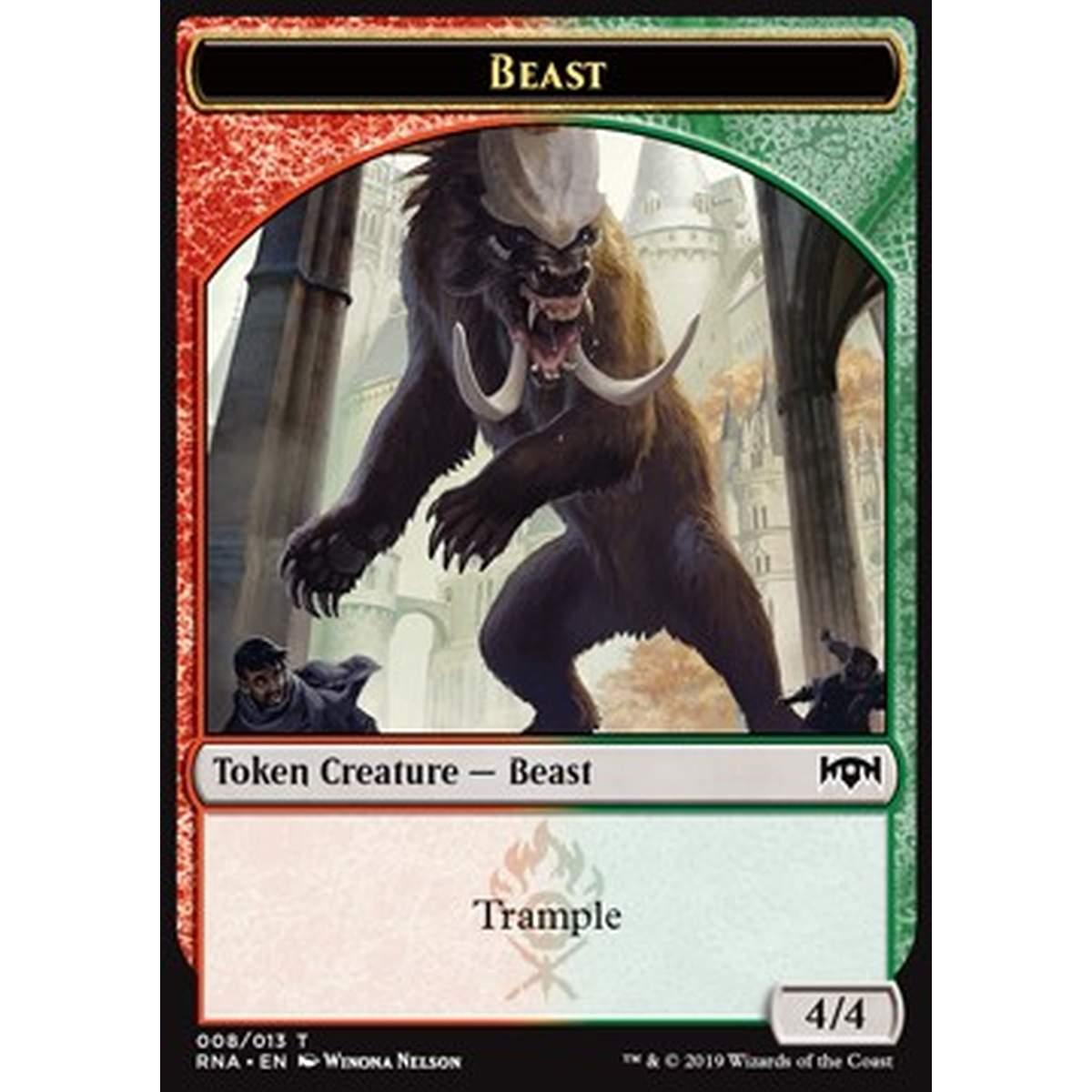 Beast Token (Red and Green 4/4) - Beast Token (Red and Green 4/4) - [RNA] [NM]
