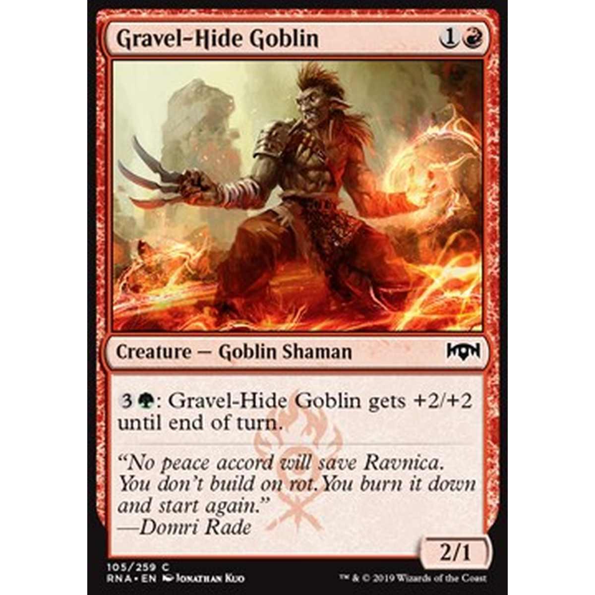Gravel-Hide Goblin - Goblin dalla Pelle di Ghiaia - [RNA] [NM] [Foil]