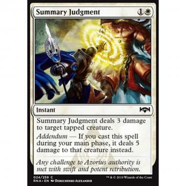 Summary Judgment - Giudizio Sommario - [RNA] [NM] [Foil]