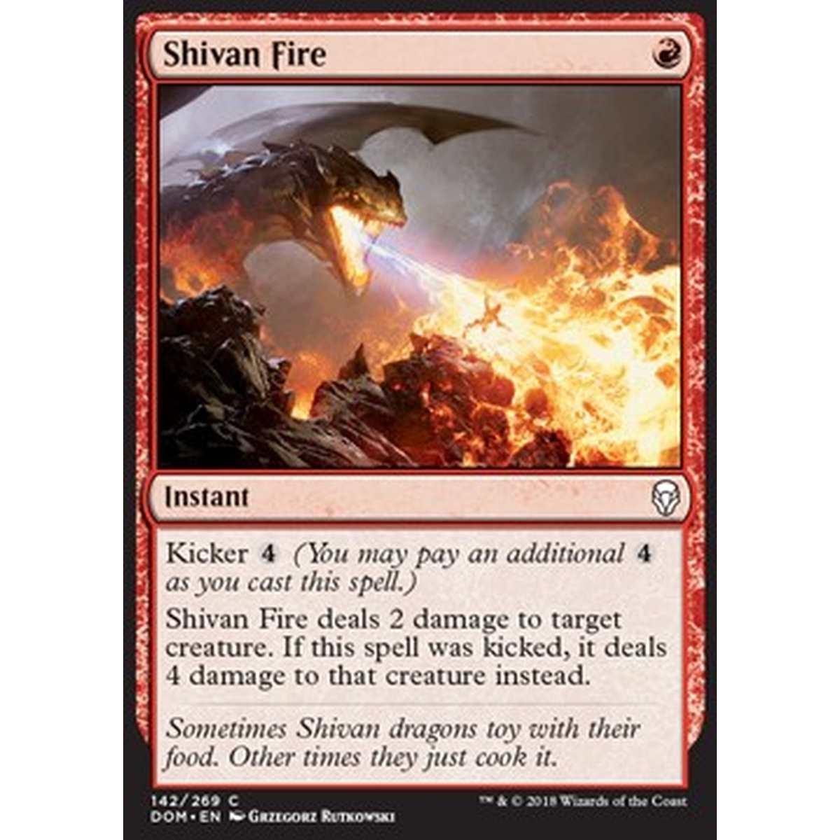 Shivan Fire - Fuoco di Shiv - [DOM] [NM]