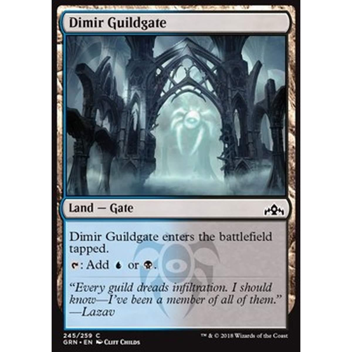 Dimir Guildgate (V.1) - Cancello della Gilda Dimir (V.1) - [GRN] [NM] [Foil]