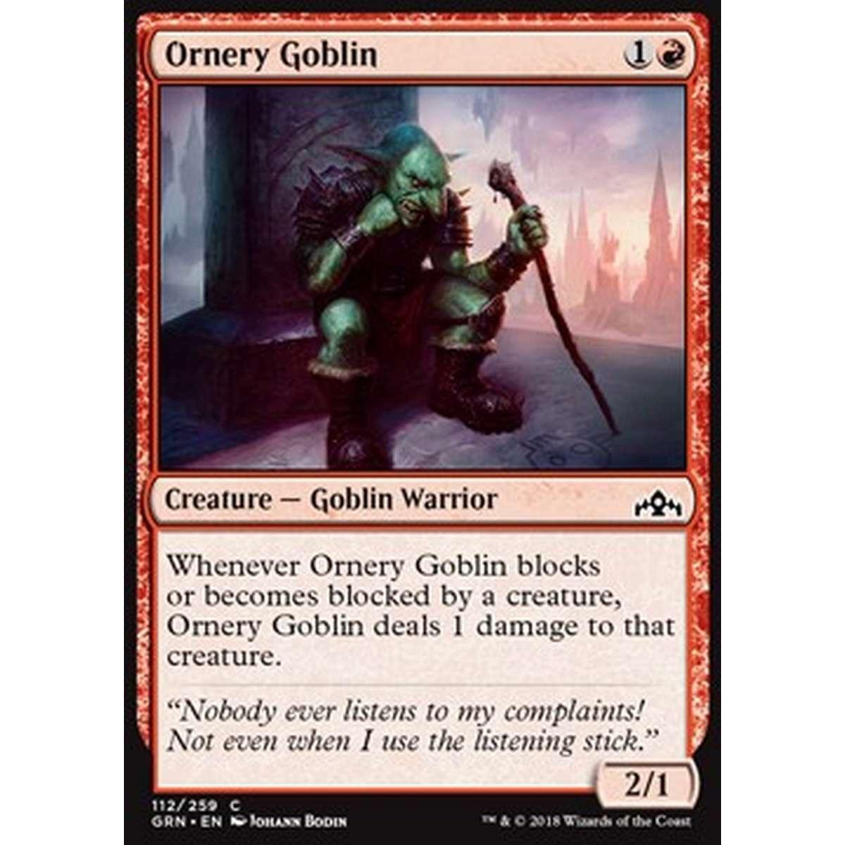 Ornery Goblin - Goblin Scontroso - [GRN] [NM] [Foil]