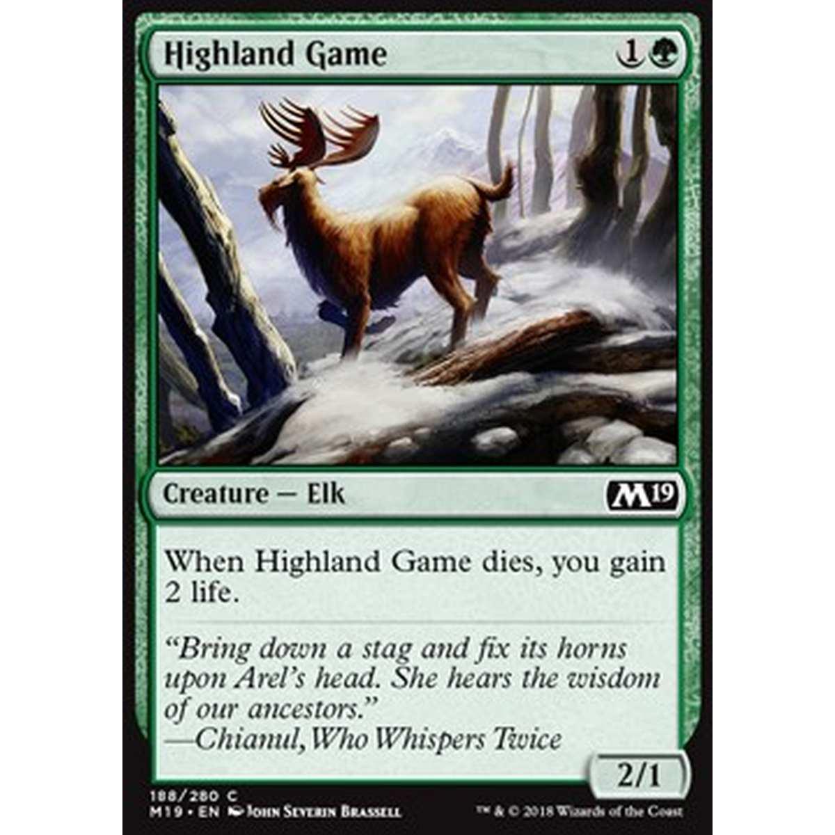 Highland Game - Preda dell'Altopiano - [M19] [NM] [Foil]