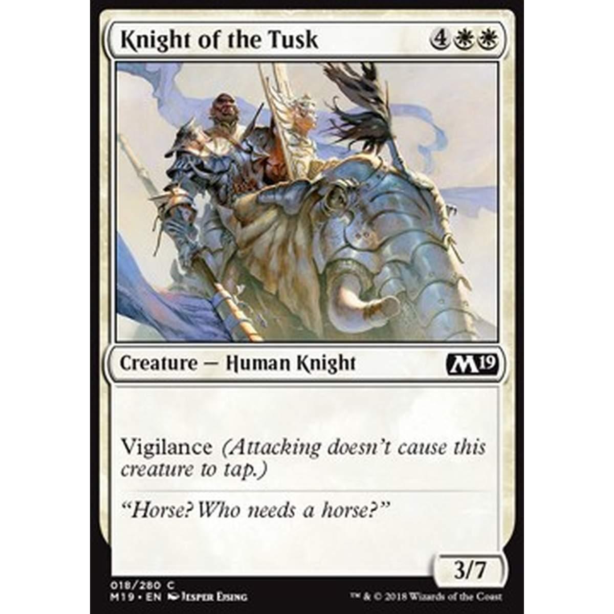 Knight of the Tusk - Cavaliere della Zanna - [M19] [NM] [Foil]