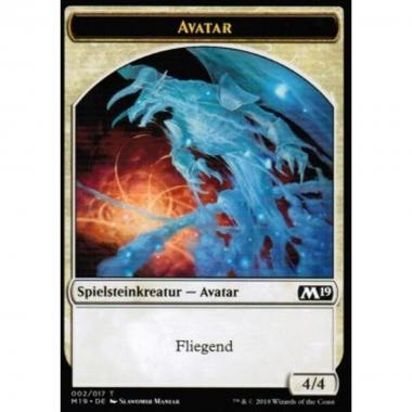 Avatar Token (White 4/4) - Avatar Token (White 4/4) - [M19] [NM]