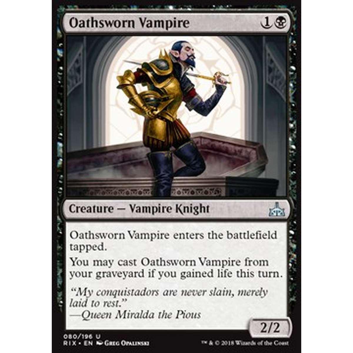 Oathsworn Vampire - Vampiro Giurato - [RIX] [NM]