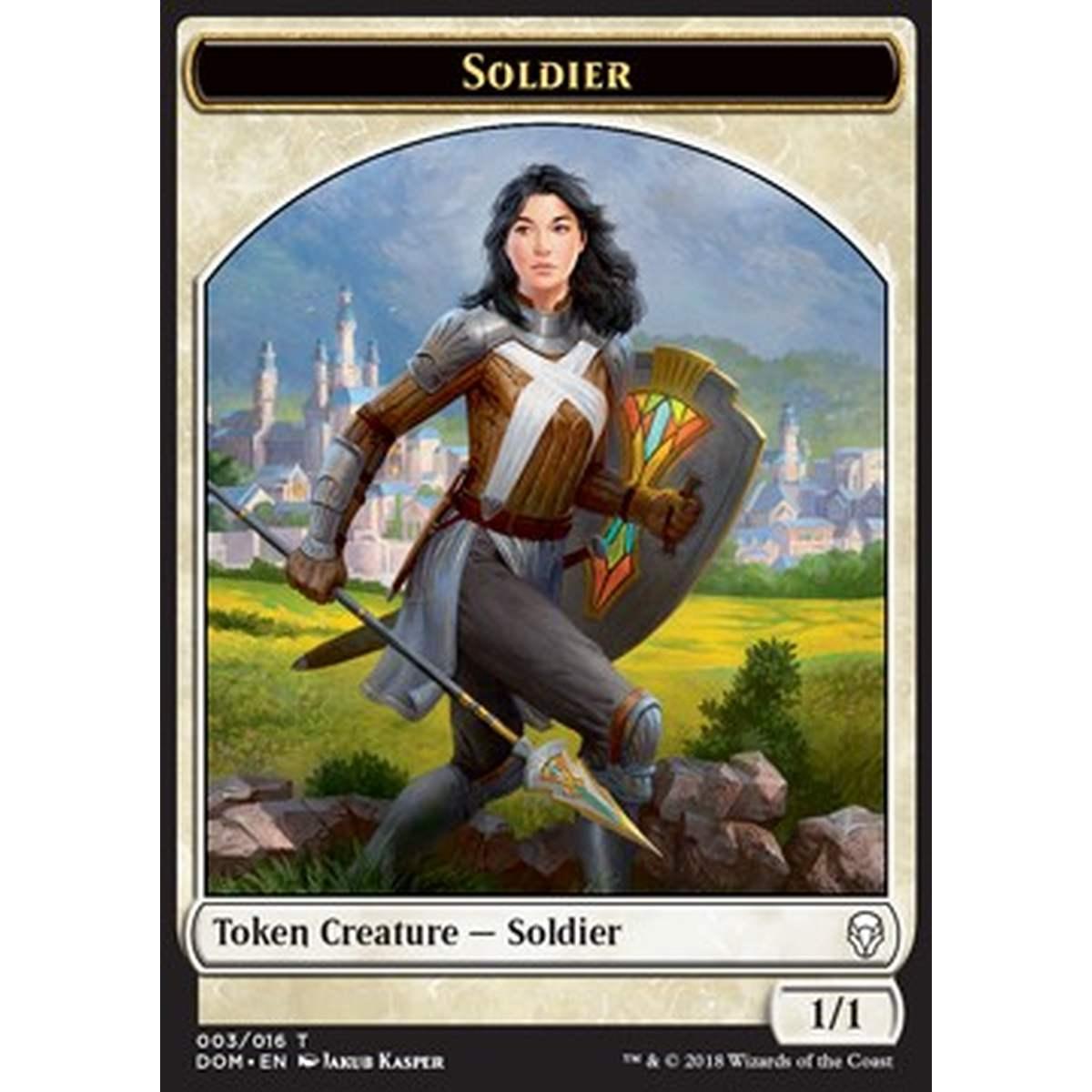 Soldier Token (White 1/1) - Soldier Token (White 1/1) - [DOM] [NM]