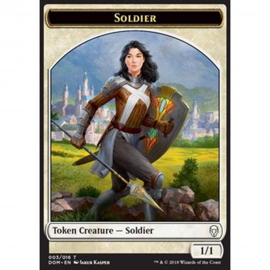 Soldier Token (White 1/1) - Soldier Token (White 1/1) - [DOM] [NM]