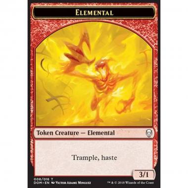 Elemental Token (Red 3/1 Trample, haste) - Elemental Token (Red 3/1 Trample, haste) - [DOM] [NM]