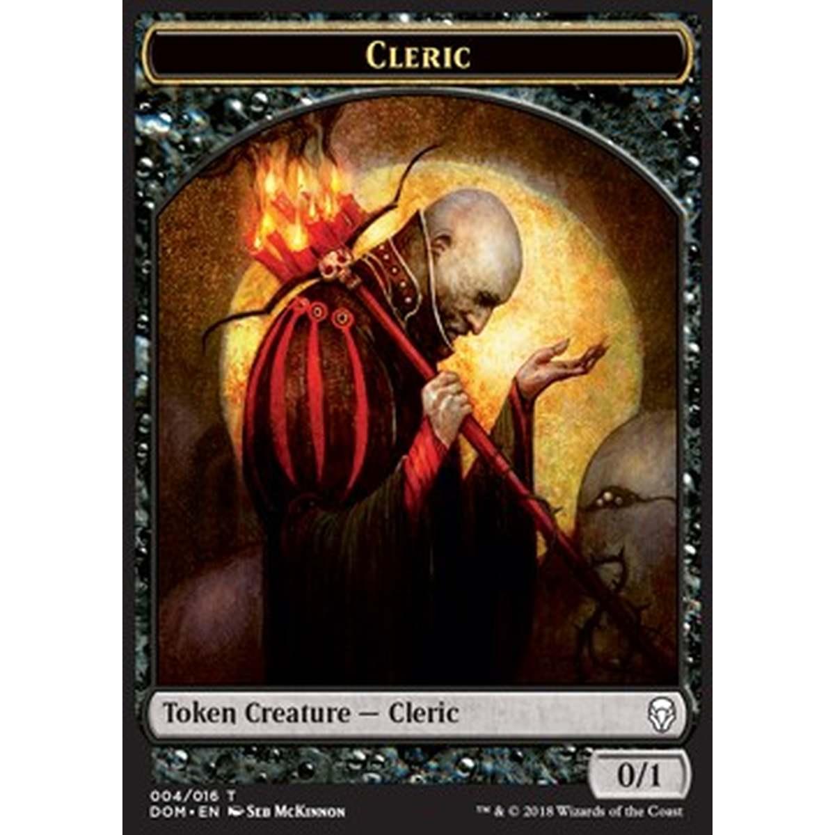 Cleric Token (Black 0/1) - Cleric Token (Black 0/1) - [DOM] [NM]