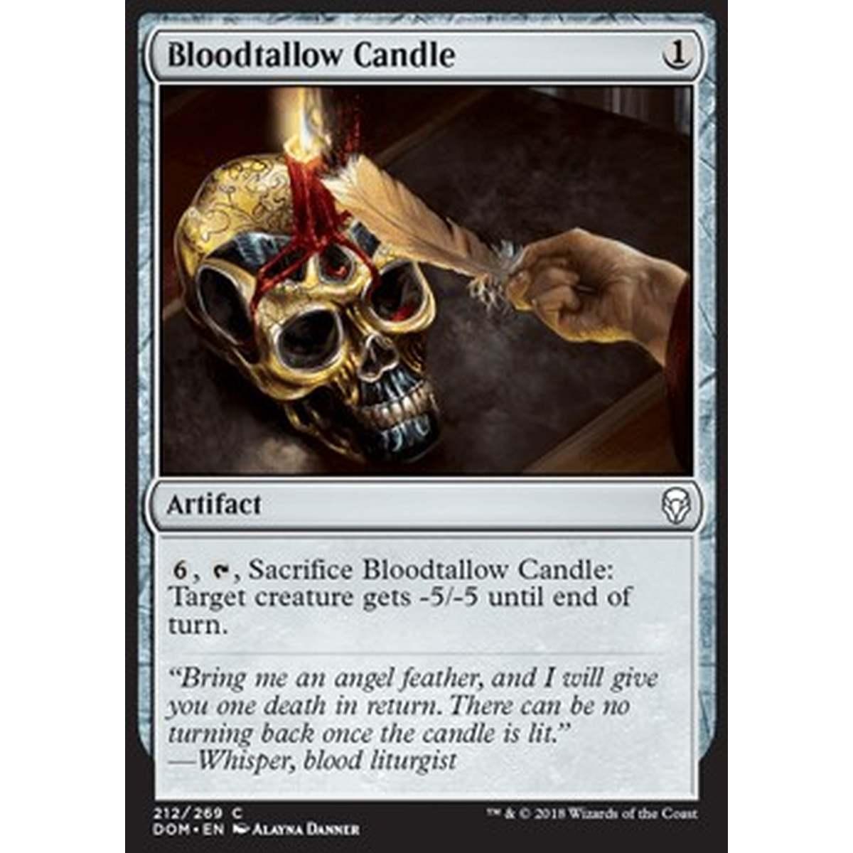 Bloodtallow Candle - Candela di Cera Sanguigna - [DOM] [NM] [Foil]