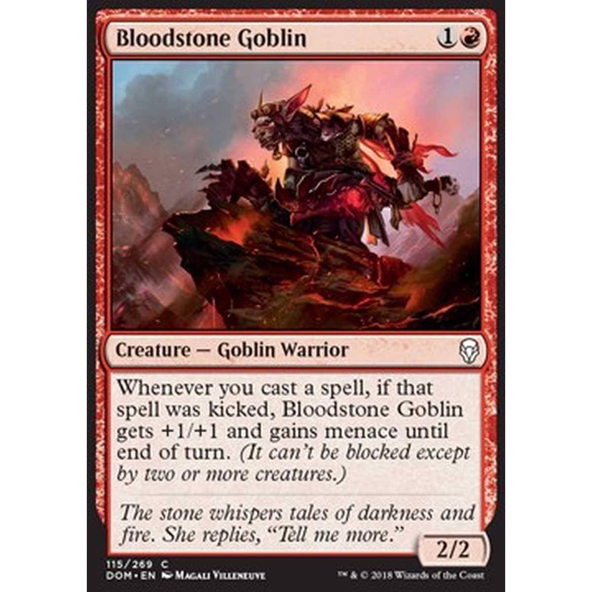 Bloodstone Goblin - Goblin dell'Eliotropio - [DOM] [NM] [Foil]