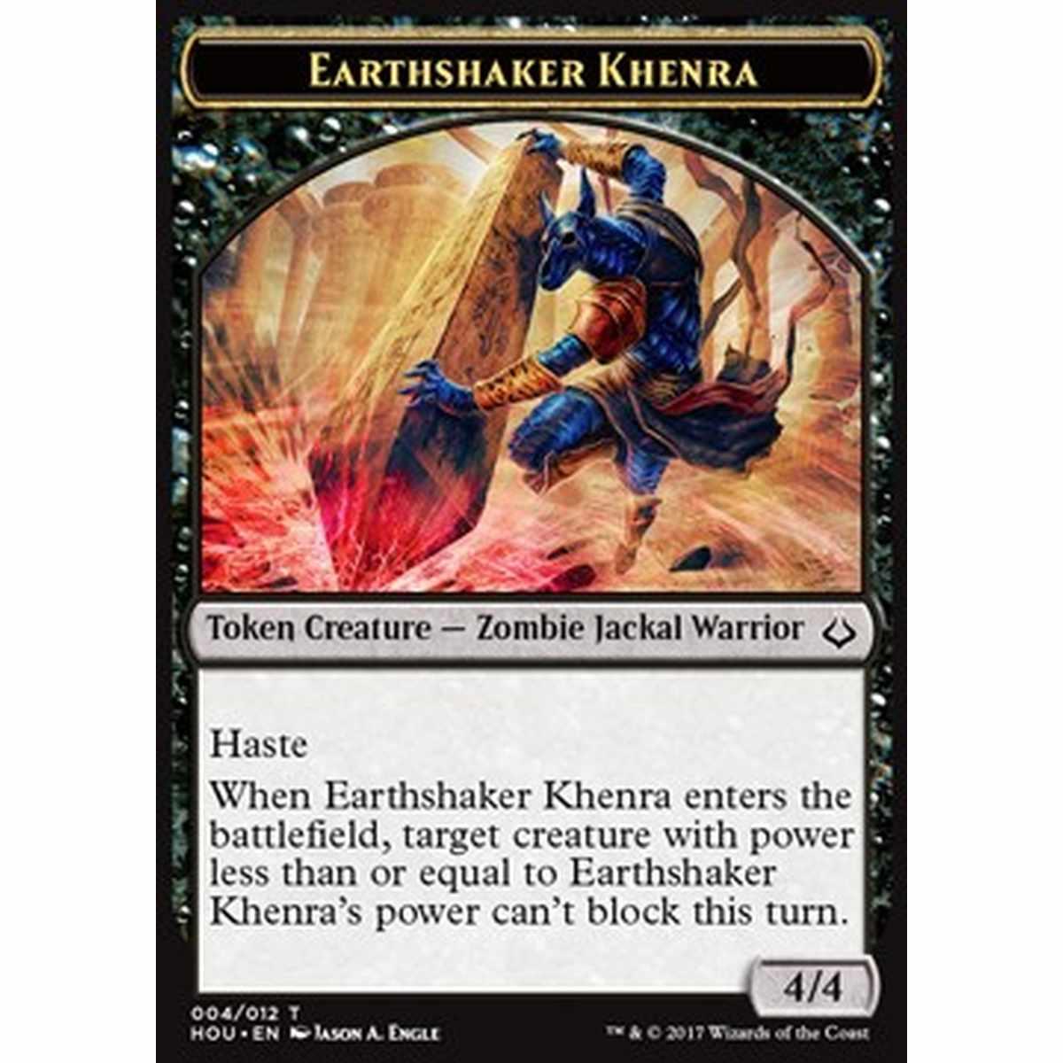 Earthshaker Khenra Token - Earthshaker Khenra Token - [HOU] [NM]